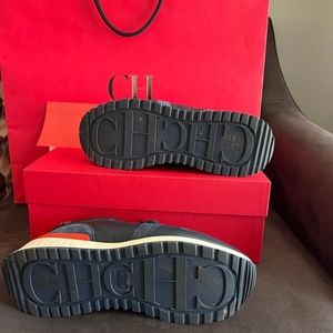 Carolina Herrera- Leather sneakers